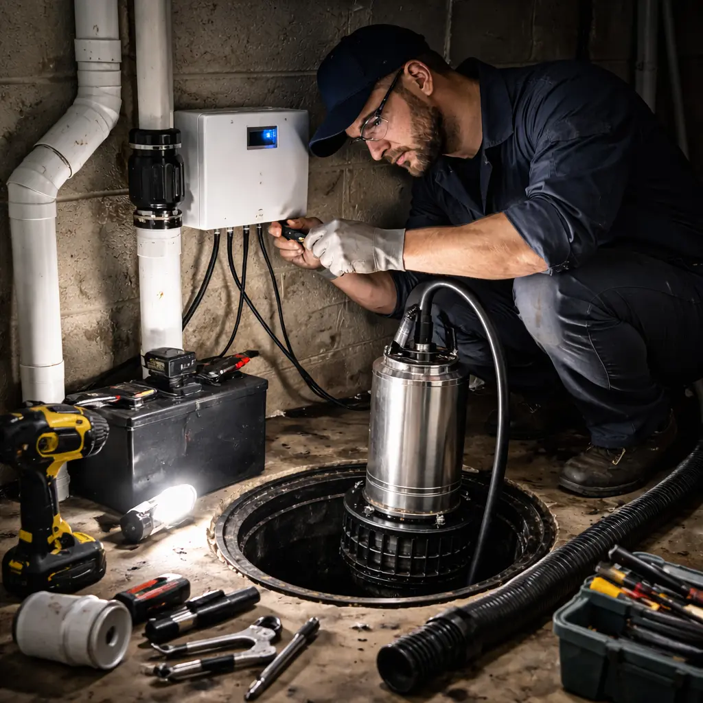 Sump pump service in Kingsville, Ontario