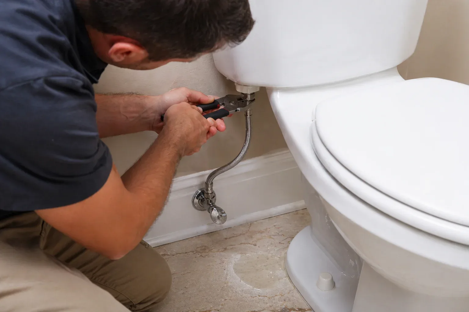 Repairing a leaking and running toilet in Kingsville Ontario
