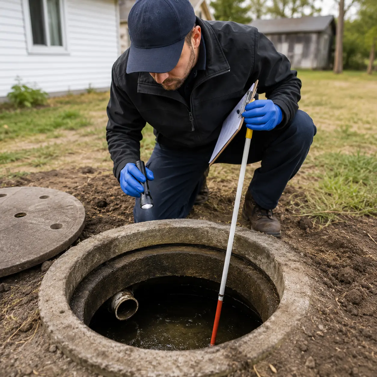 Septic system service technician in Kingsville Ontario